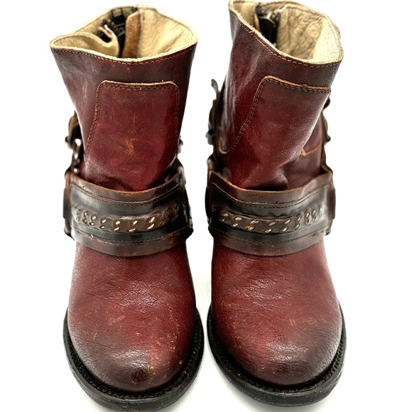 Freebird by Steven Elpso Rustic Burgundy Ankle Boots - Picture 3 of 13